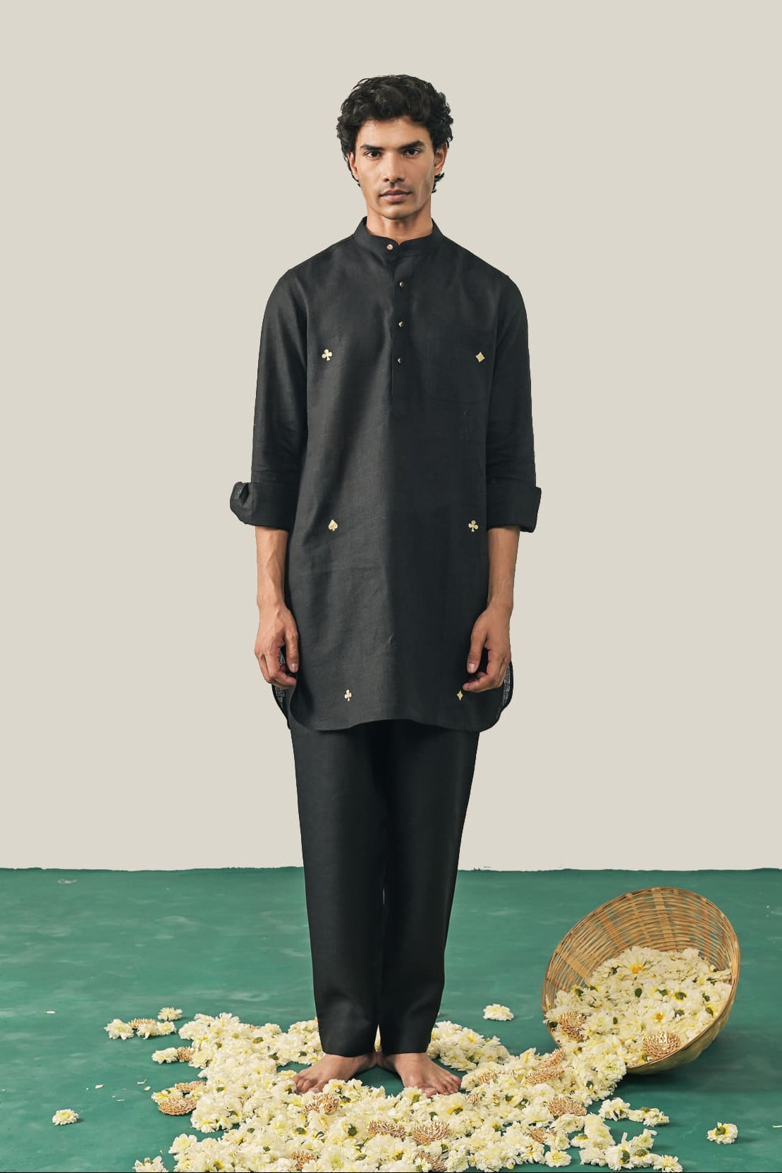 Lord of the Deck Kurta - Black