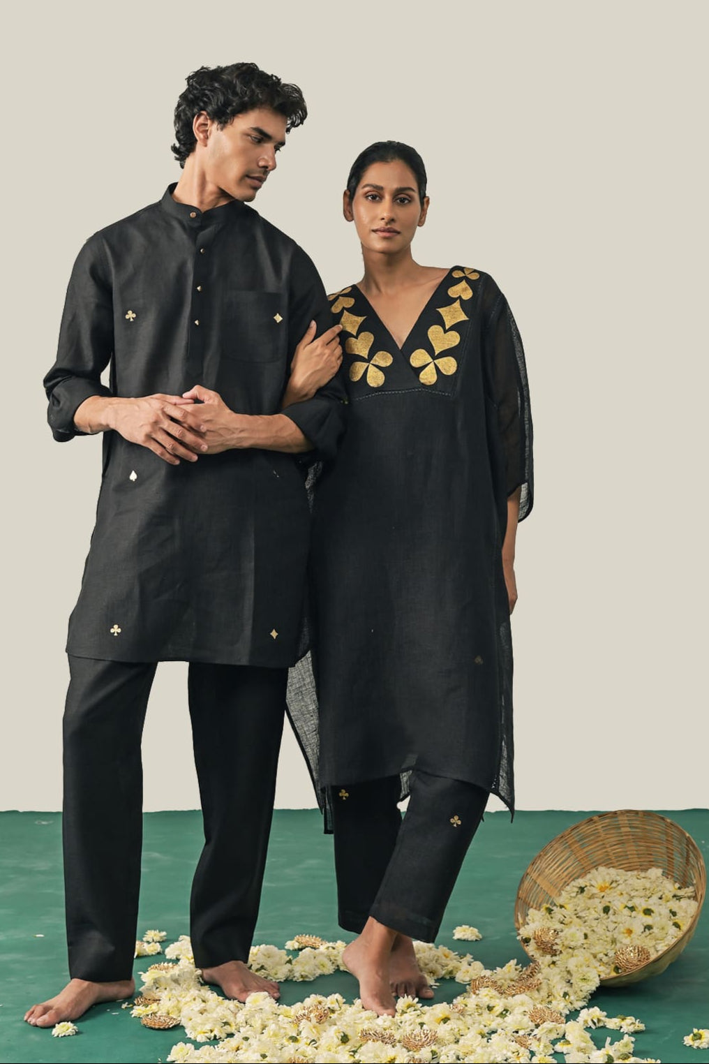 Lord of the Deck Kurta - Black