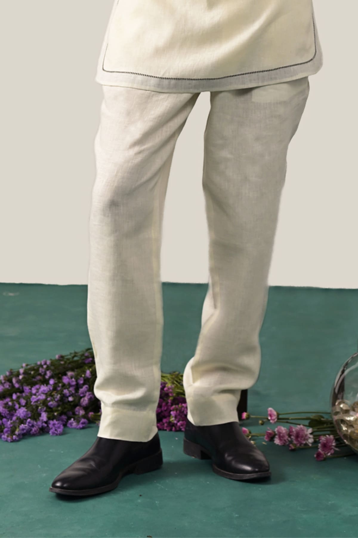 The Fursat Pajama - Cream