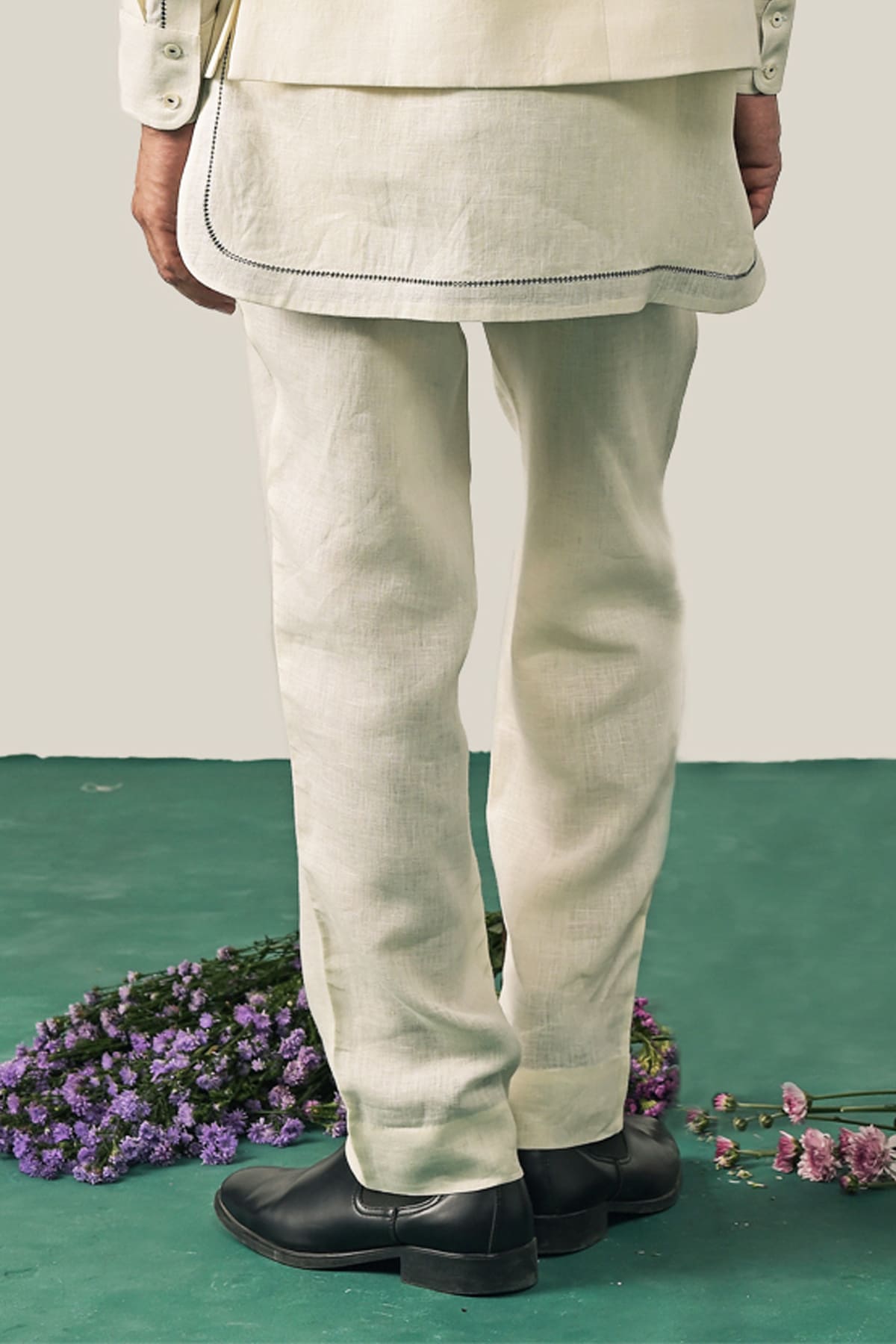 The Fursat Pajama - Cream