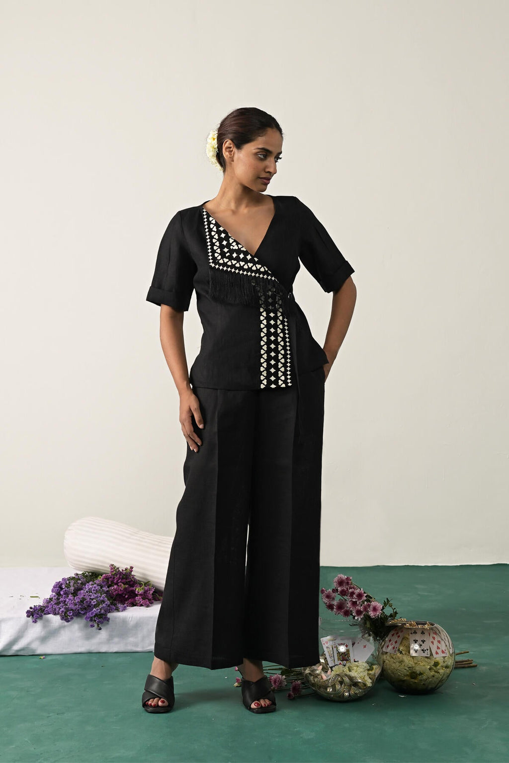 The Blackjack Heiress Top - Black