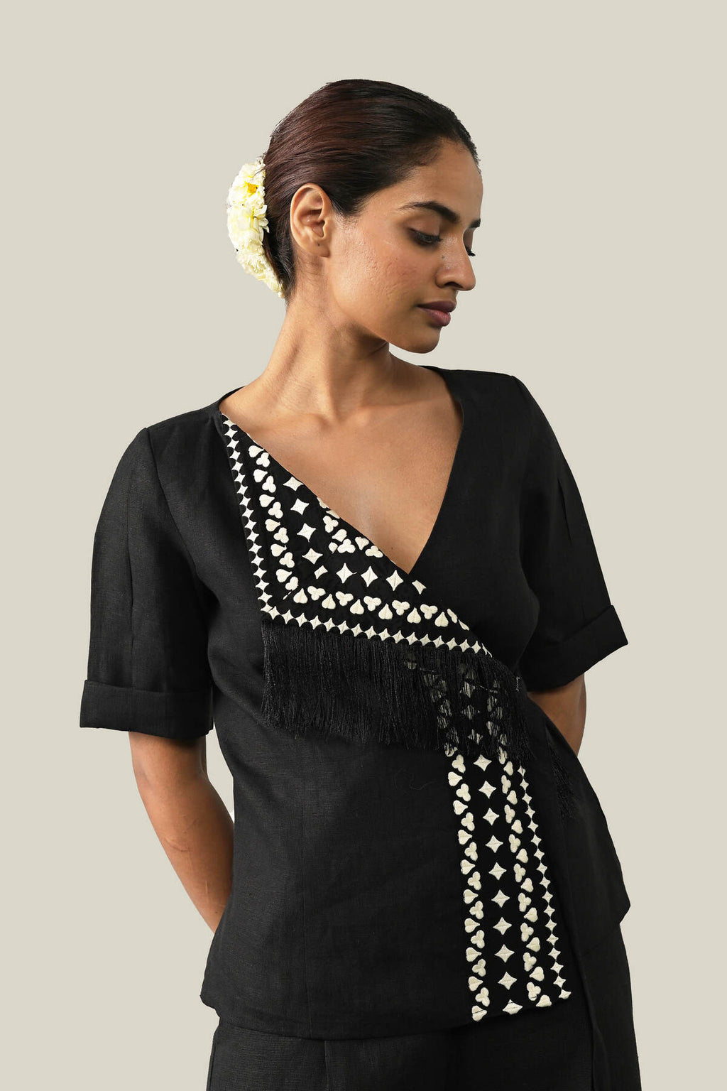 The Blackjack Heiress Top - Black