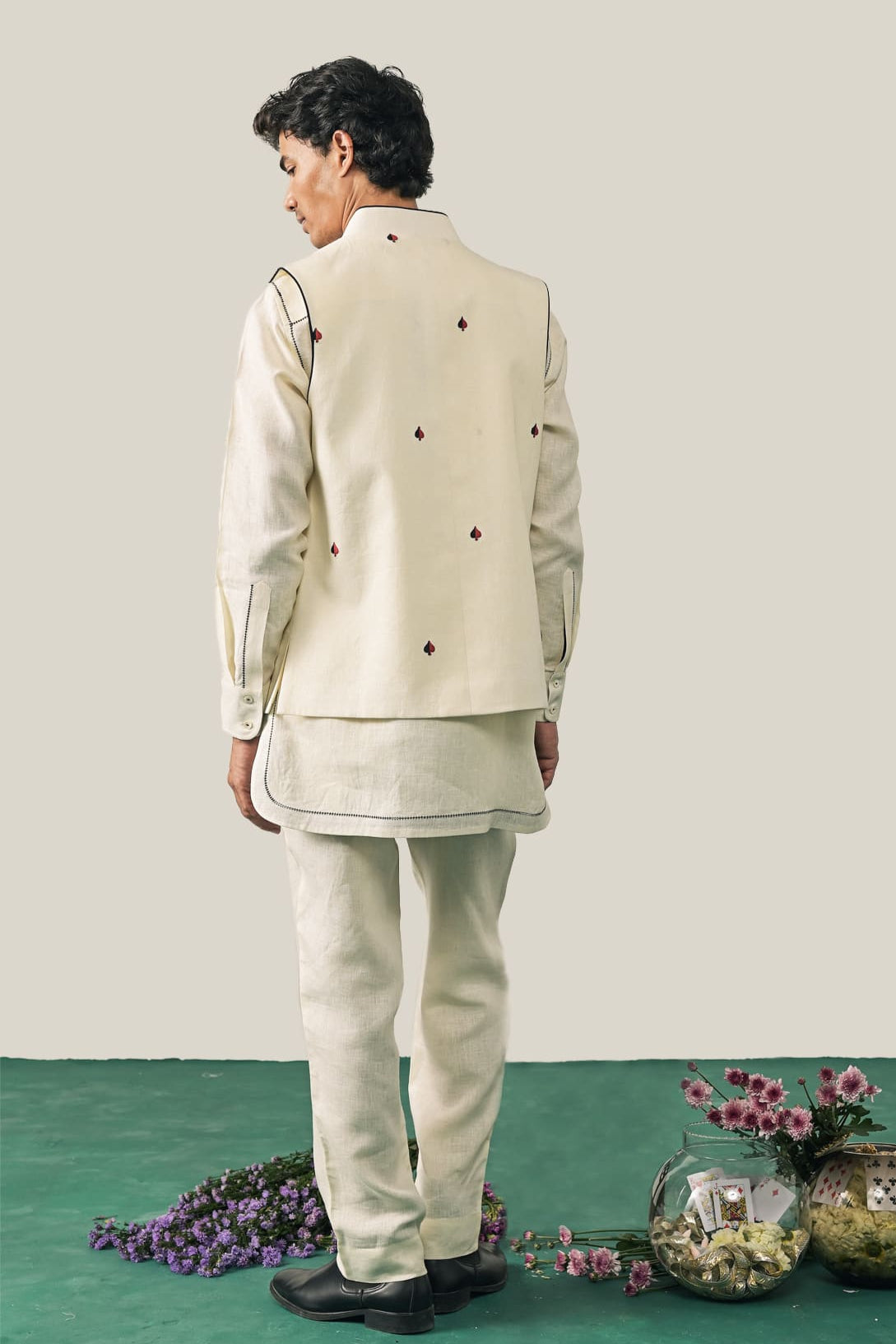 The Royal Rummy Waistcoat - Ivory