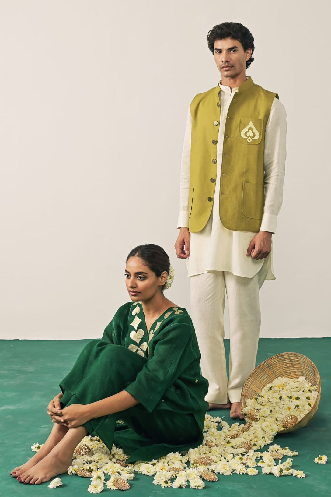 The Wild Card Prince Waistcoat - Olive