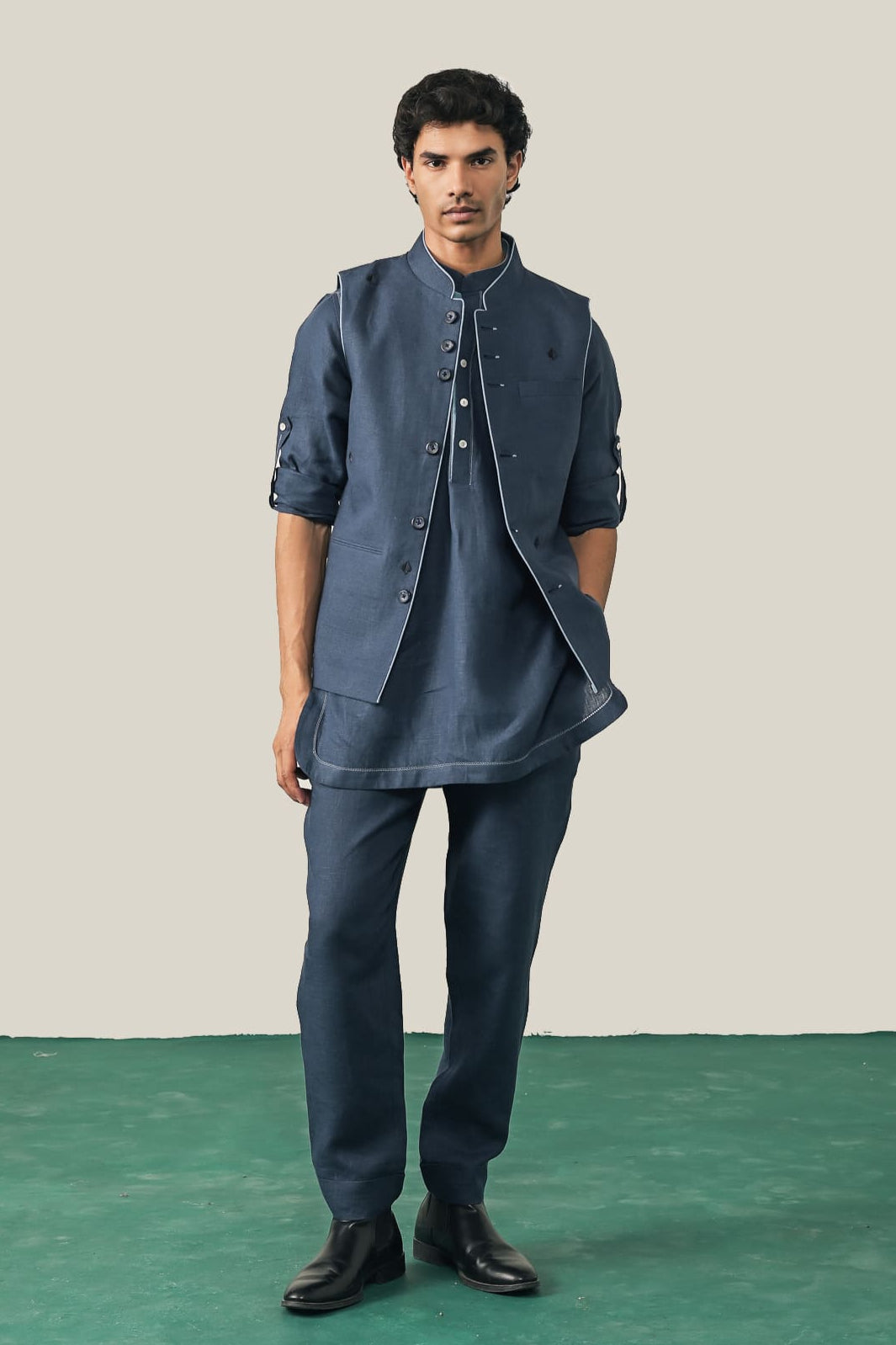 The Royal Rummy Waistcoat - Navy Blue