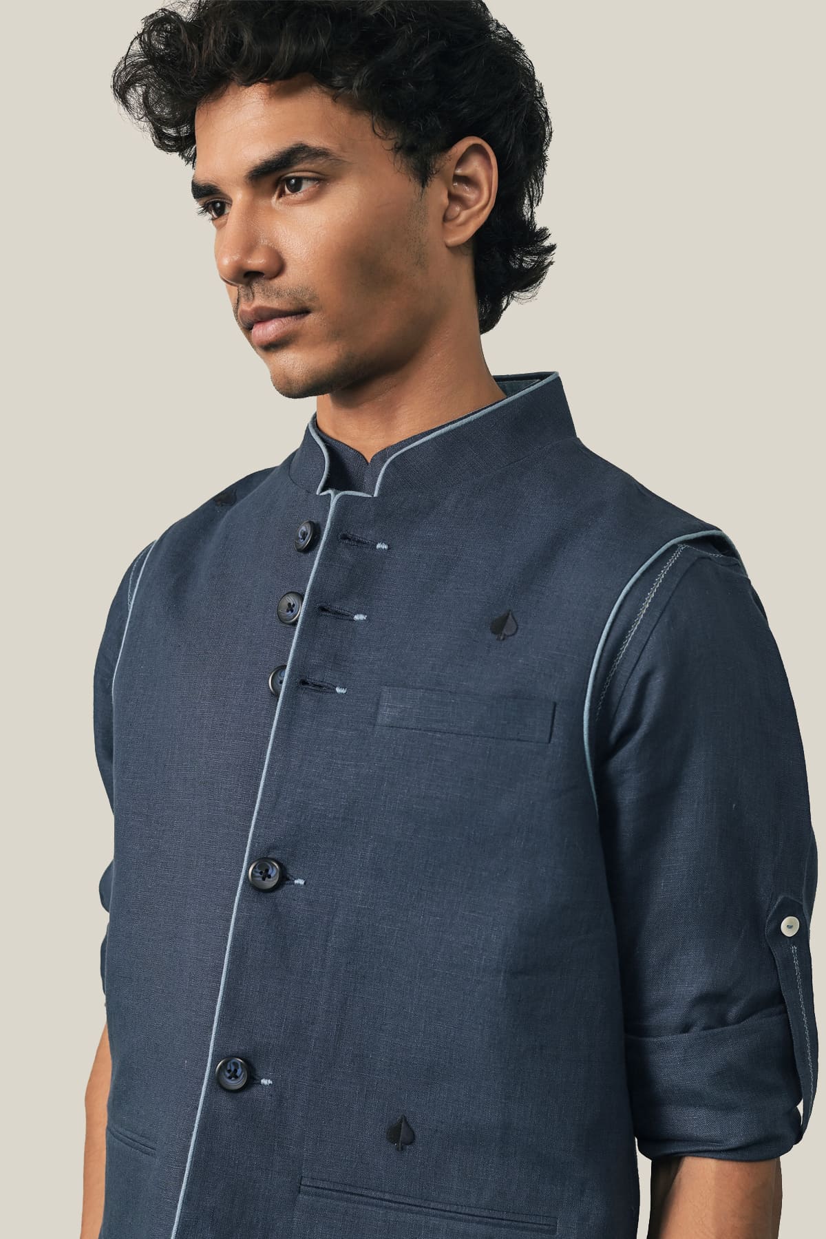 The Royal Rummy Waistcoat - Navy Blue
