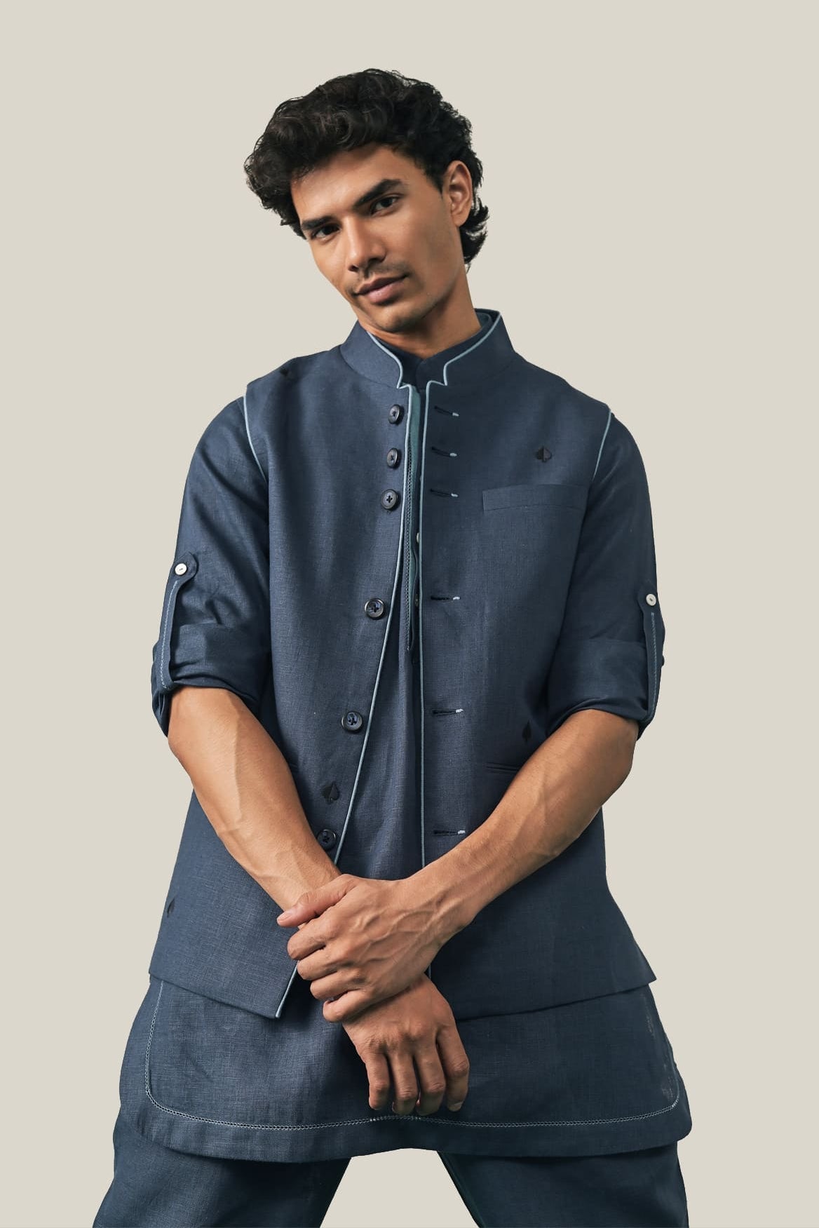 The Royal Rummy Waistcoat - Navy Blue