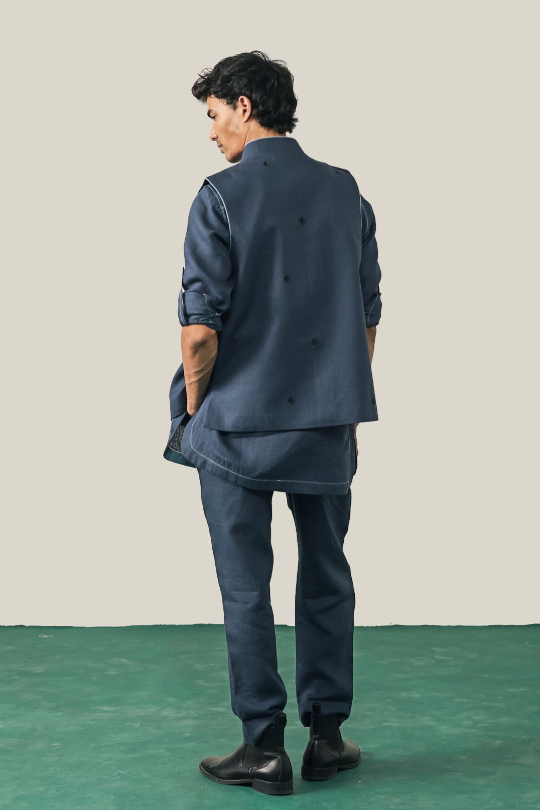 The Royal Rummy Waistcoat - Navy Blue